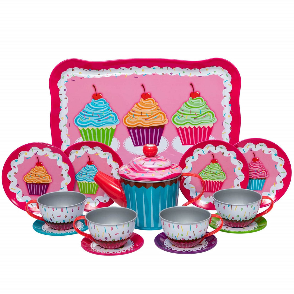 Cupcake Tin Tea Set and Tray