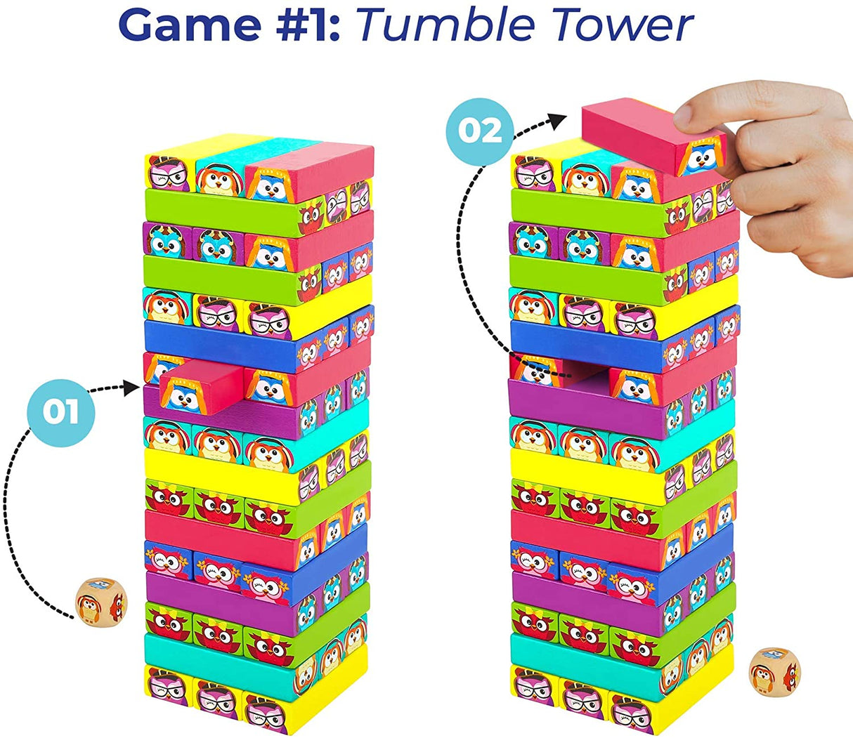 Wooden Tumbling Tower