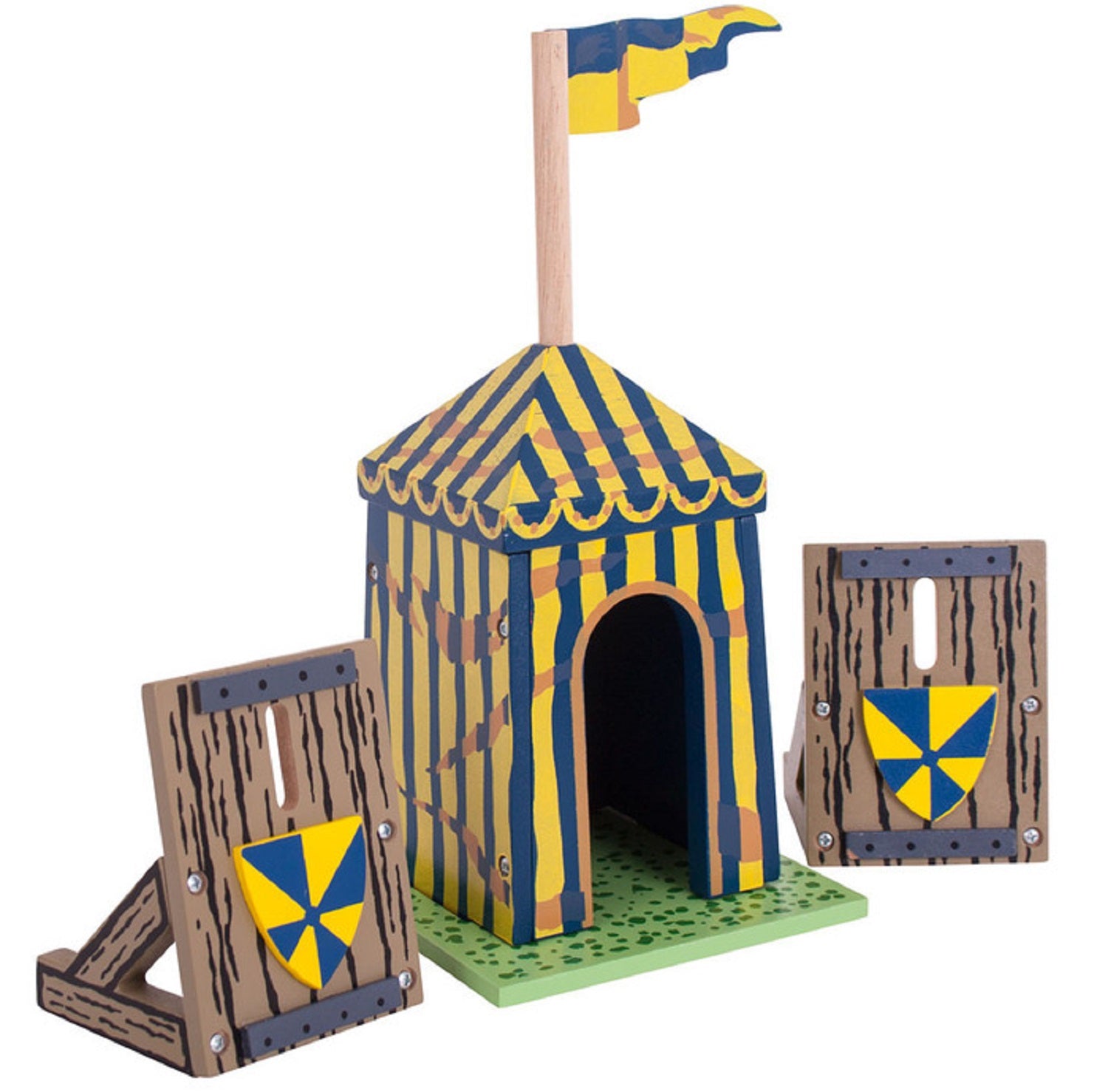 Blue Siege Tent with Palisades