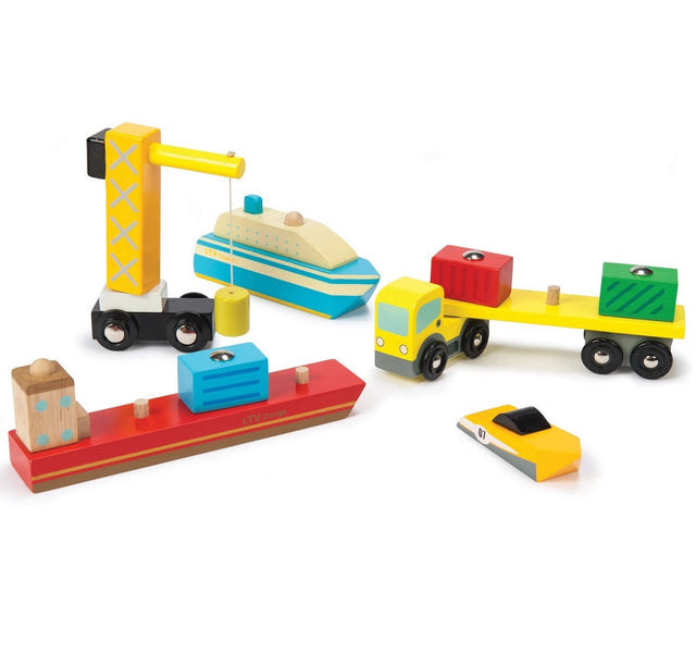 Le Toy Van Wooden Dock & Harbour Set