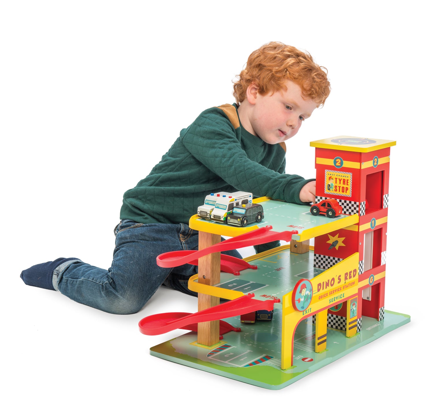 Le Toy Van Dino's Red Garage