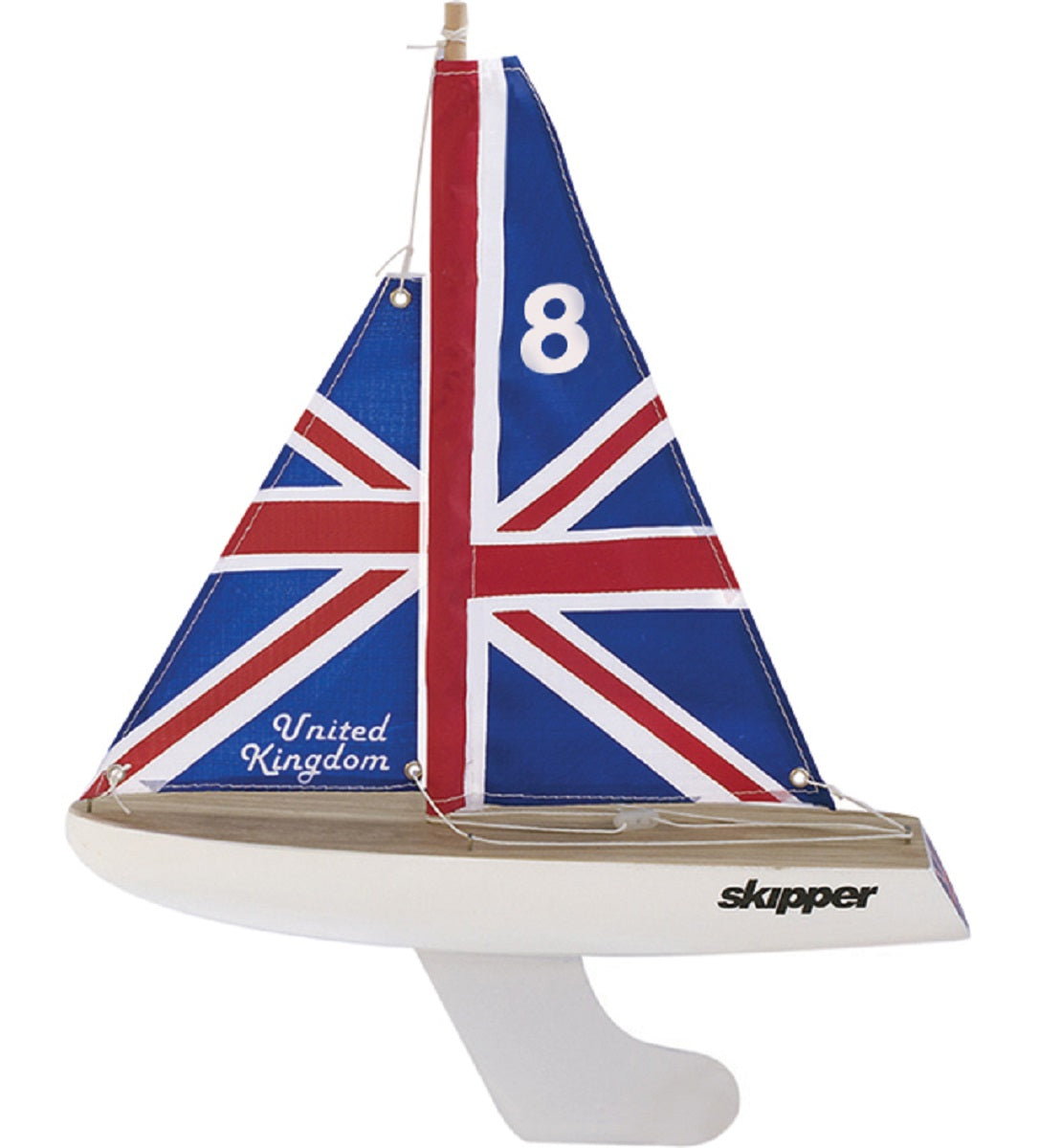 UK Flag 8 inch Pond Yacht