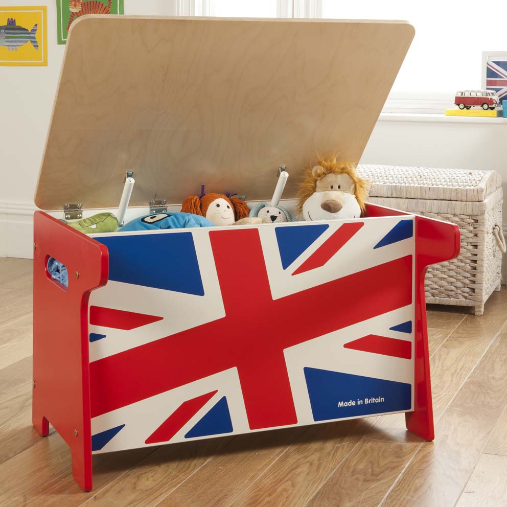 Millhouse Union Jack Toy Box and Desk