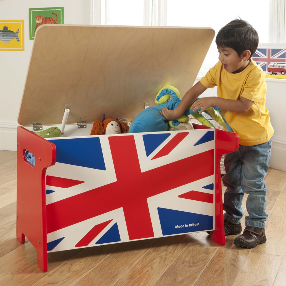 Millhouse Union Jack Toy Box and Desk
