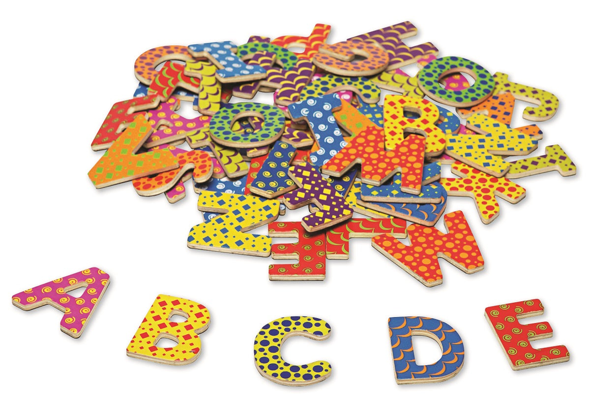 Uppercase Magnetic Wooden Letters Set