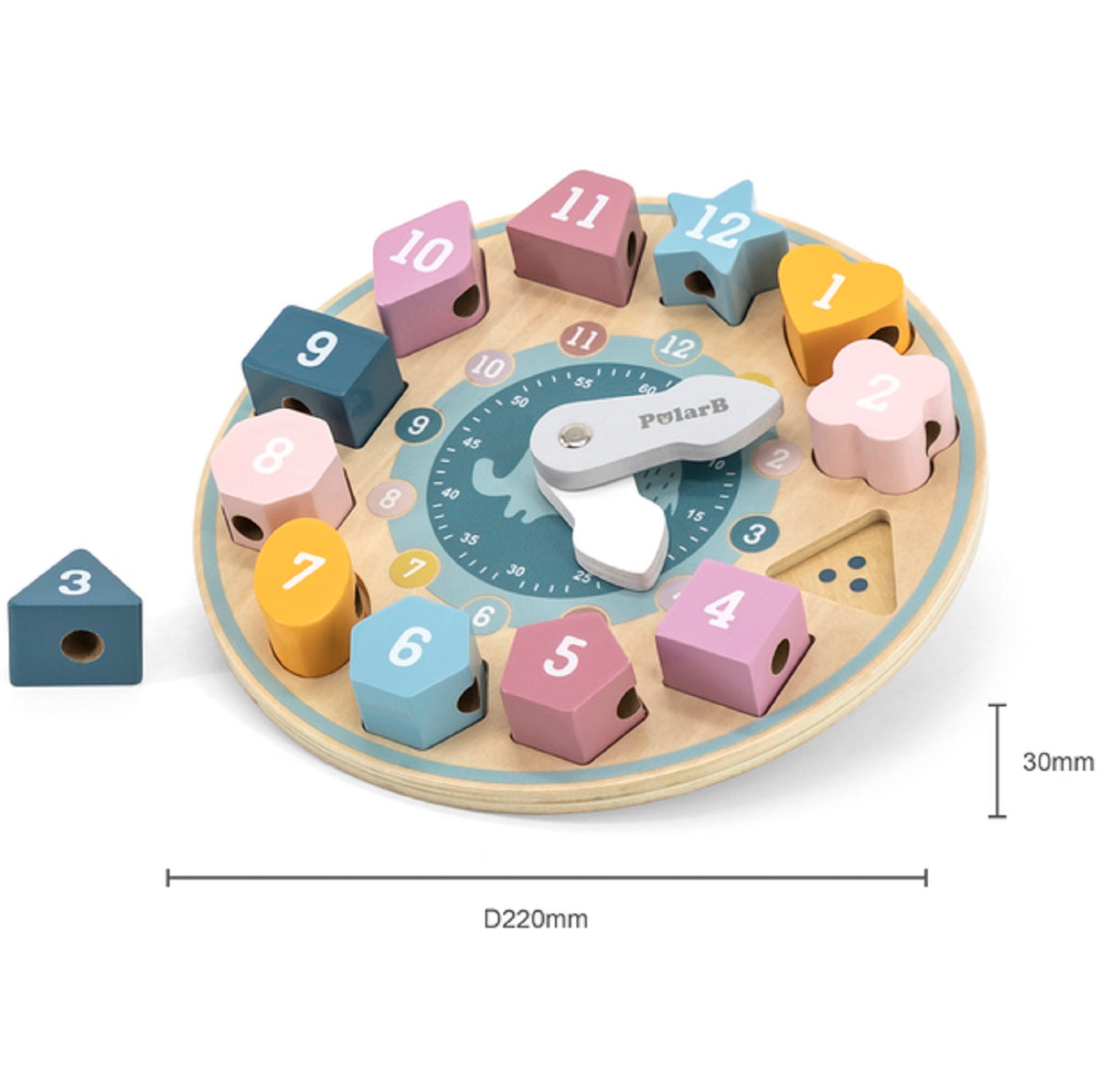 3 In 1 Shape Sorting Clock