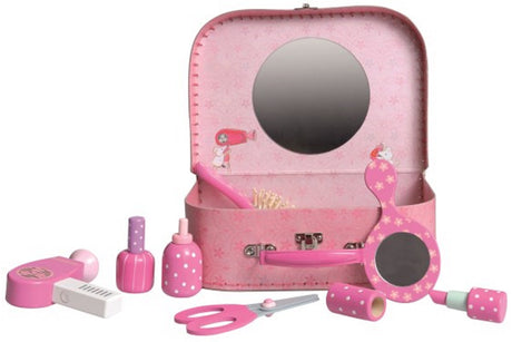 Wooden Vanity Set in a Case