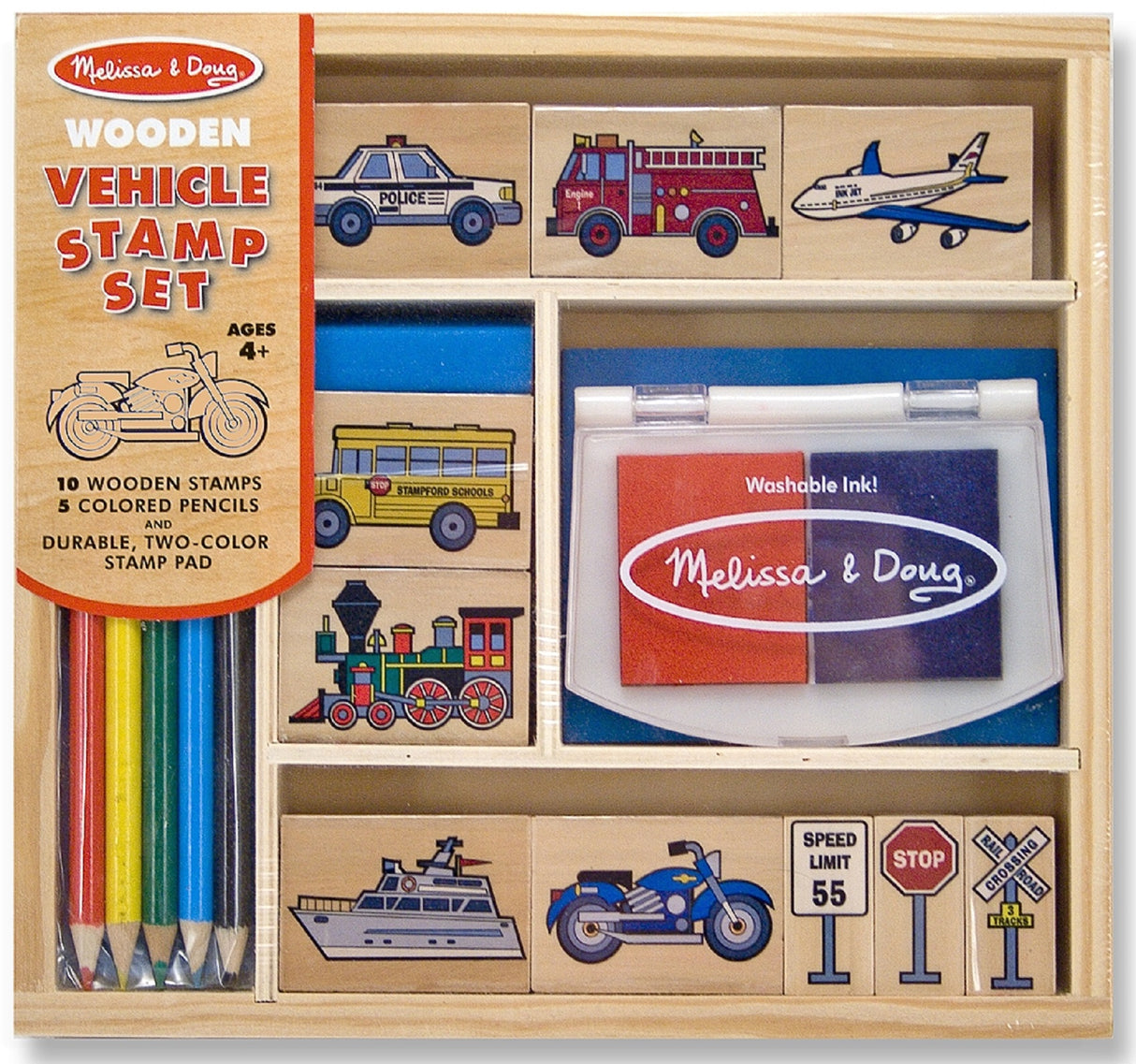 Melissa and Doug Vehicle Stamp Set