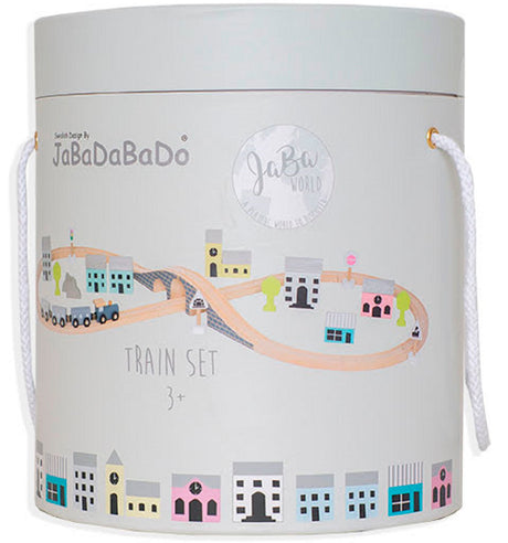 JaBaDaBaDo Wooden Toy Train Set