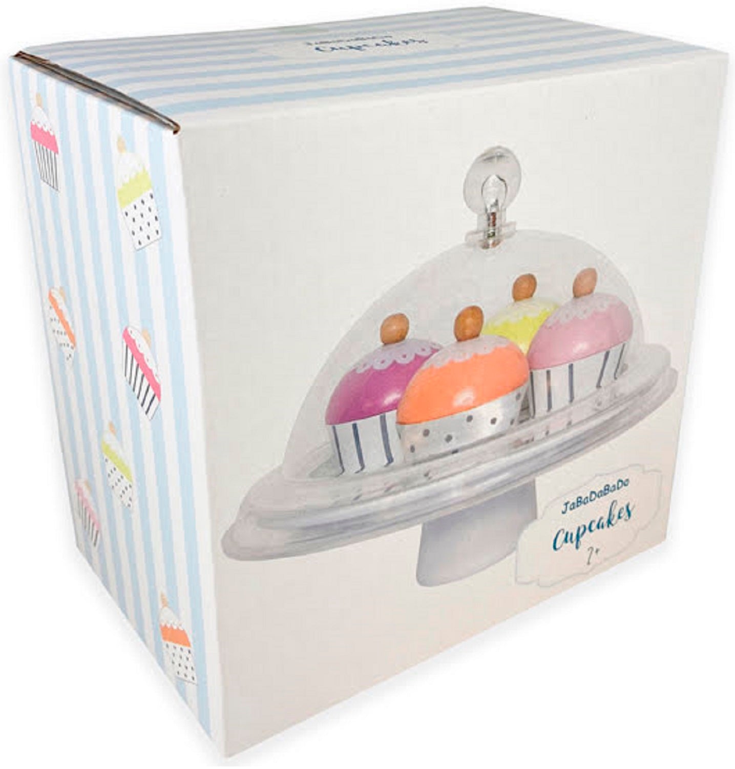 Domed Stand of Wooden Cupcakes