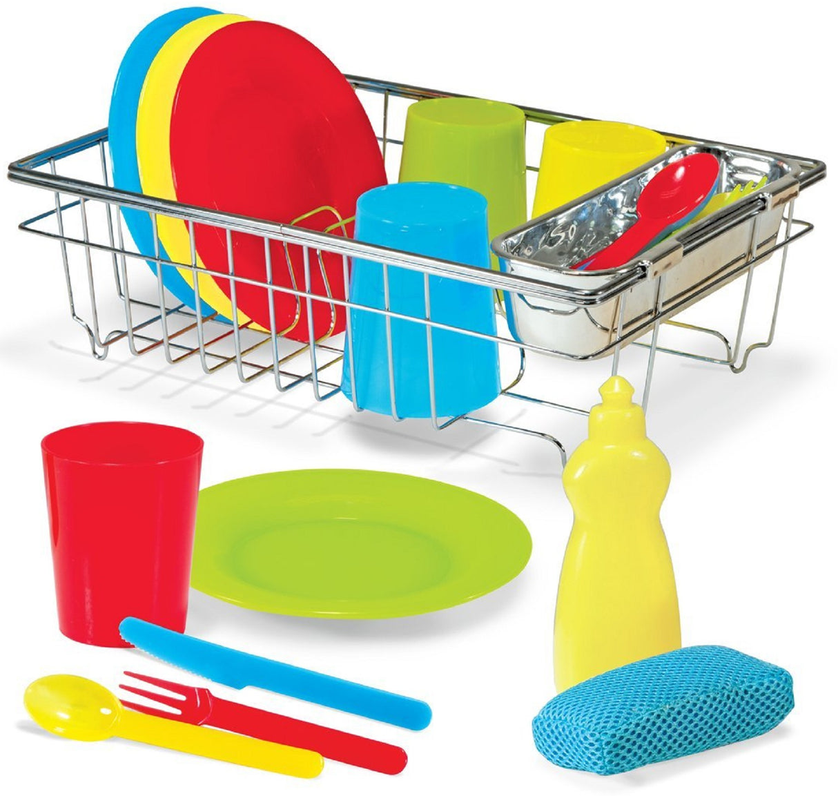 Melissa and Doug Wash & Dry Dish Play Set