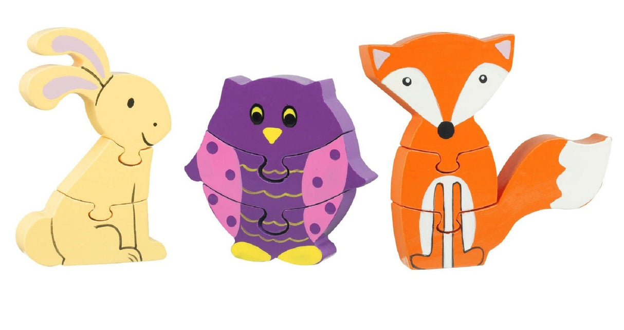 Woodland Friends Wooden Puzzle Set