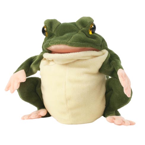 Wildlife Hand Puppet - Green Frog