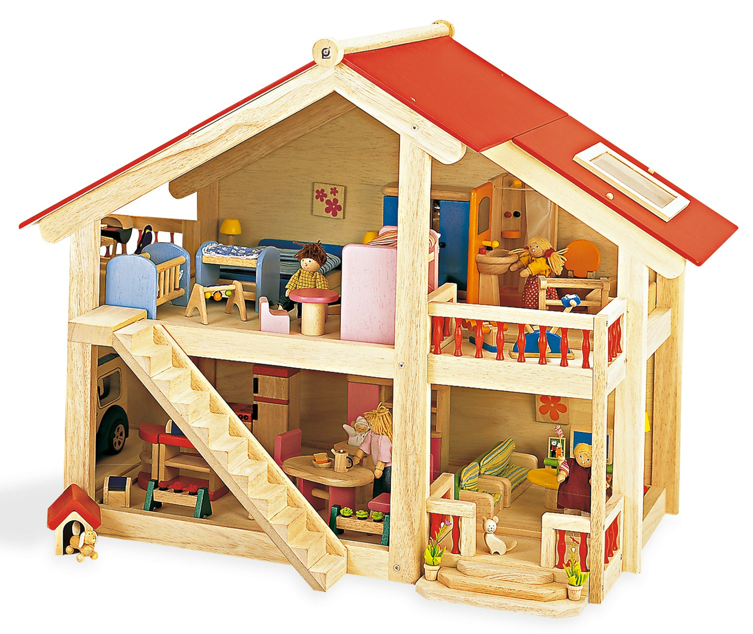 Woodlands Dolls House With Furniture