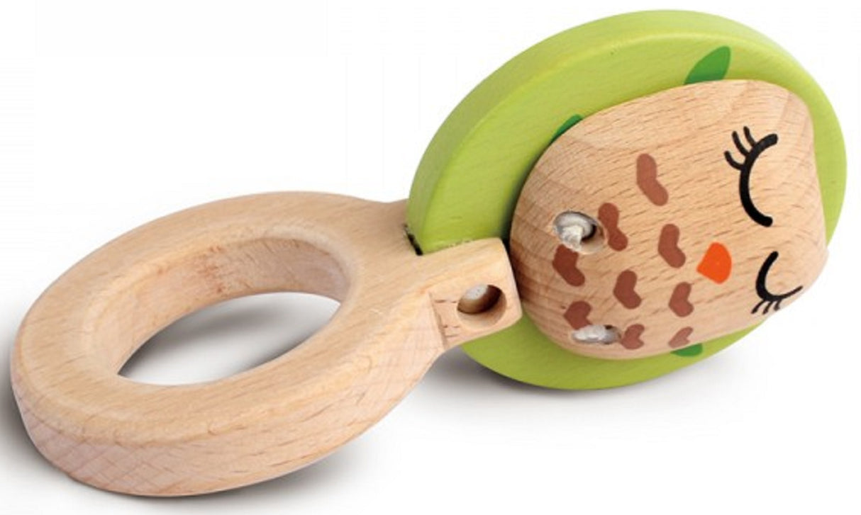 Wooden Owl Rattle Toy