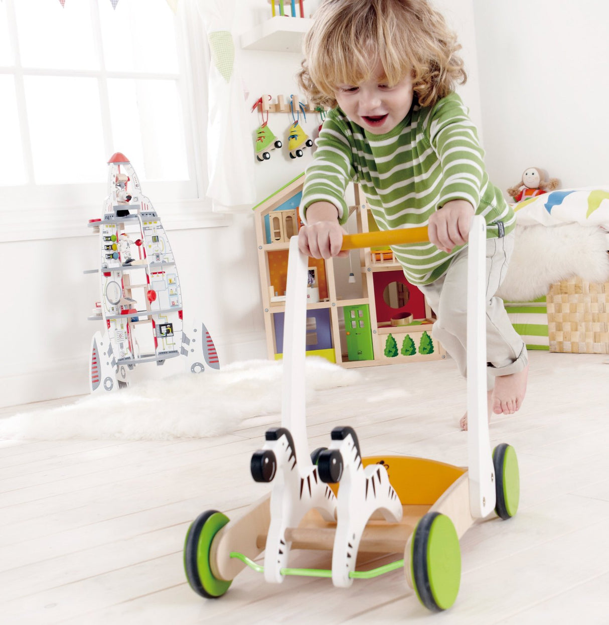 Galloping Zebra Cart Walker