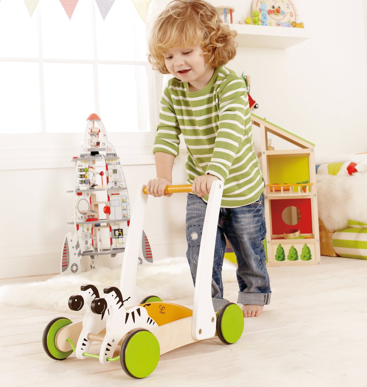 Galloping Zebra Cart Walker