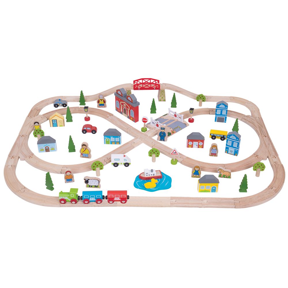 BigJigs Town and Country Train Set