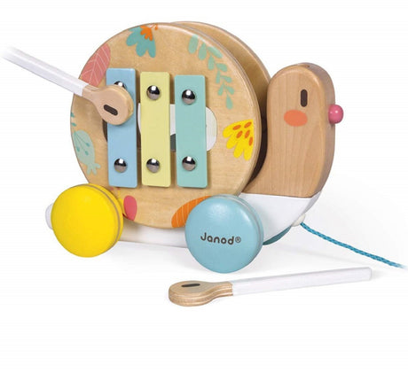 Janod Pull Along Pure Snail