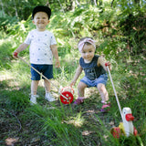 Red Drum Push Along Toy