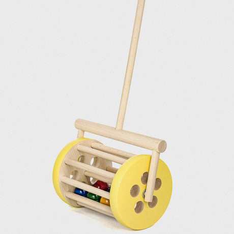 Yellow Drum Push Along Toy