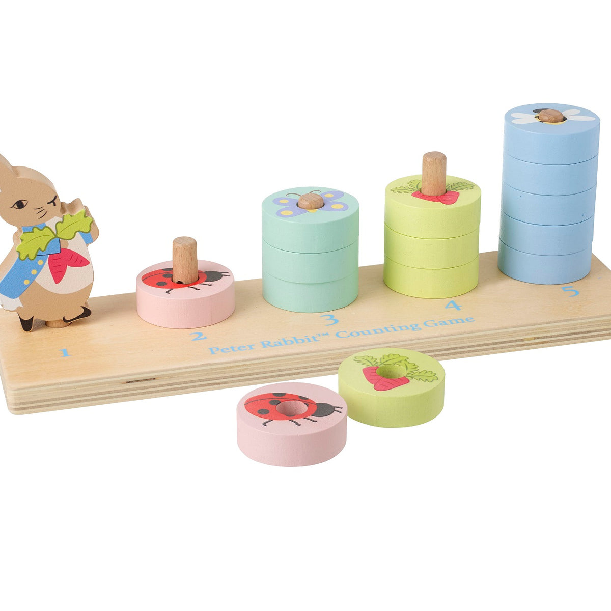 Peter Rabbit Counting and Stacking Game I OTT1293 – Wooden Toy Shop