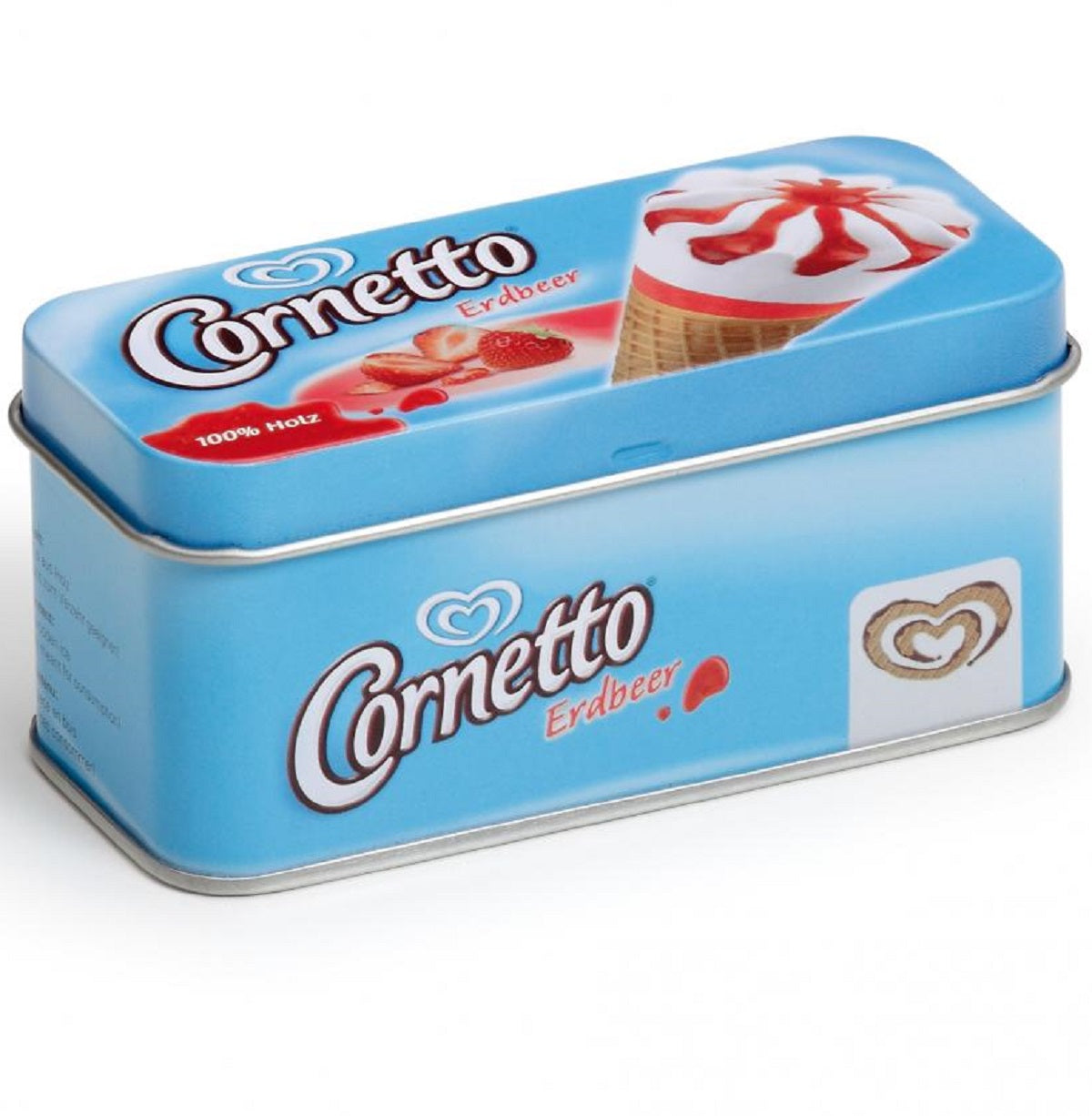 Wooden Ice Cream Cornetto in a Tin