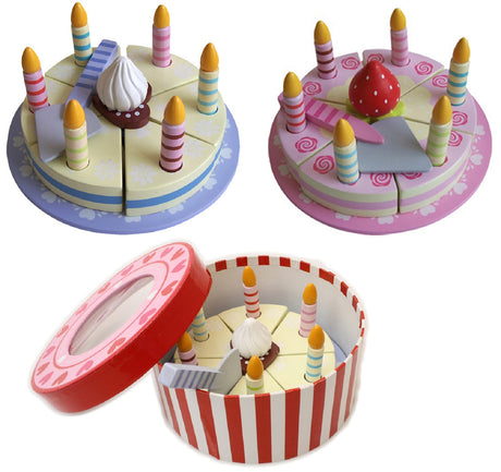 Blue Vanilla Birthday Cake in Presentation Box