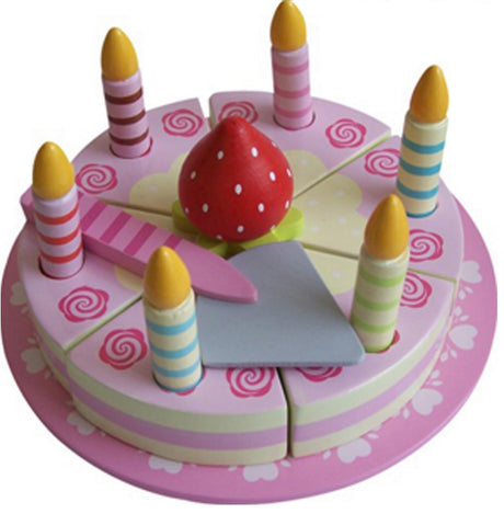 Pink Vanilla Birthday Cake