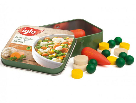 Tin of Wooden Mixed Vegetables
