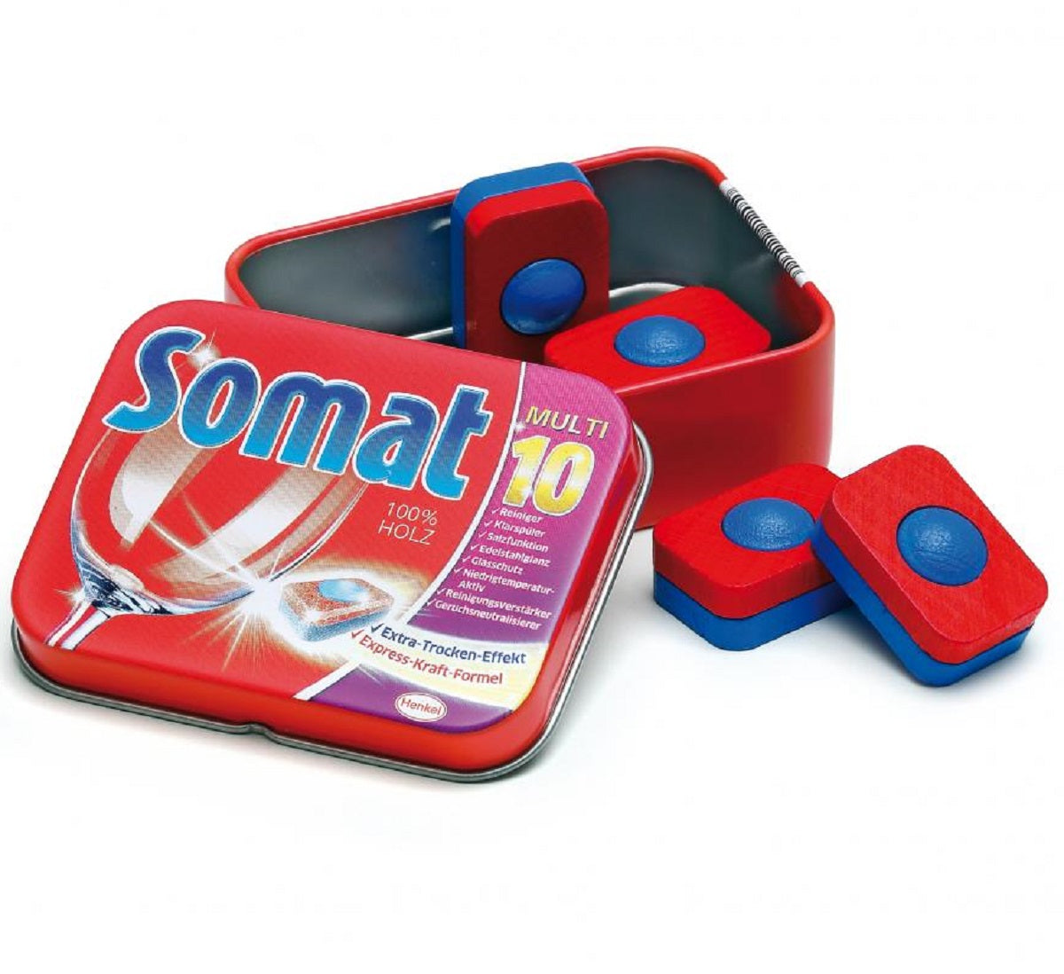 Tin of Wooden Somat Dishwasher Tabs