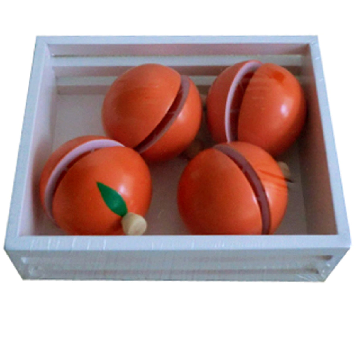 Crate of Wooden Oranges