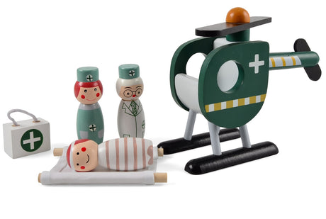 Rescue Helicopter with Doctors