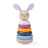 Bigjigs Toys FSC Certified Rabbit Wooden Stacking Rings Toy for Toddlers 12 Months Plus
