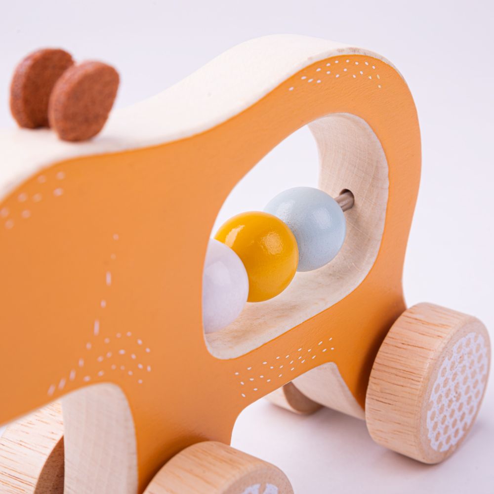 Push Along Wooden Bear - FSC 100%