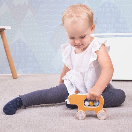 Push Along Wooden Bear - FSC 100%