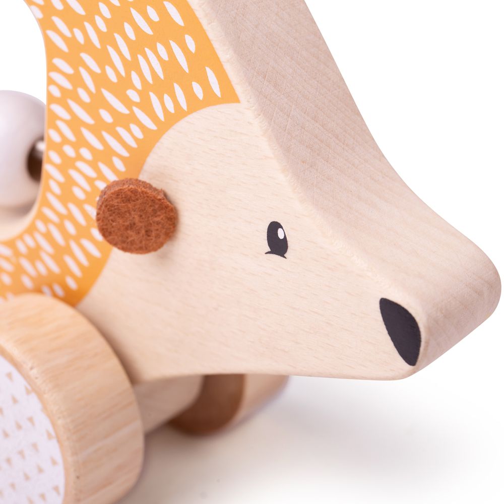 Push Along Wooden Hedgehog