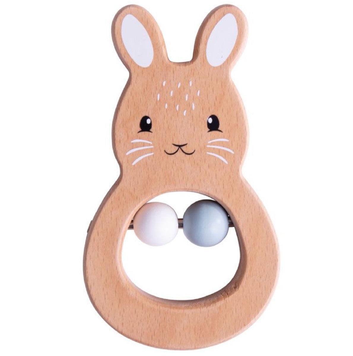 Wooden Rabbit Rattle