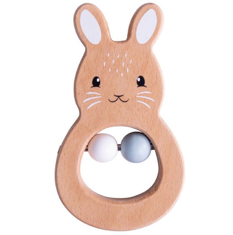 Wooden Rabbit Rattle