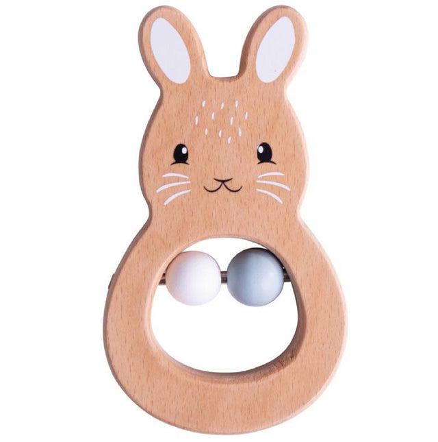 Wooden Rabbit Rattle