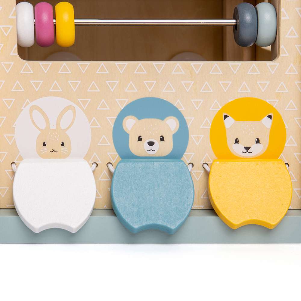Bigjigs Toys Wooden Activity Cube Toddler Educational Learning Toy