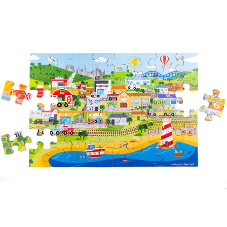 Transport Town Floor Puzzle