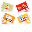 Bigjigs Toys Transport Snap Card Game 52 Playing Cards for Kids Memory and Observation Skills