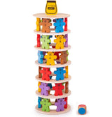 Stacking Wooden Tumbling Teddies Game