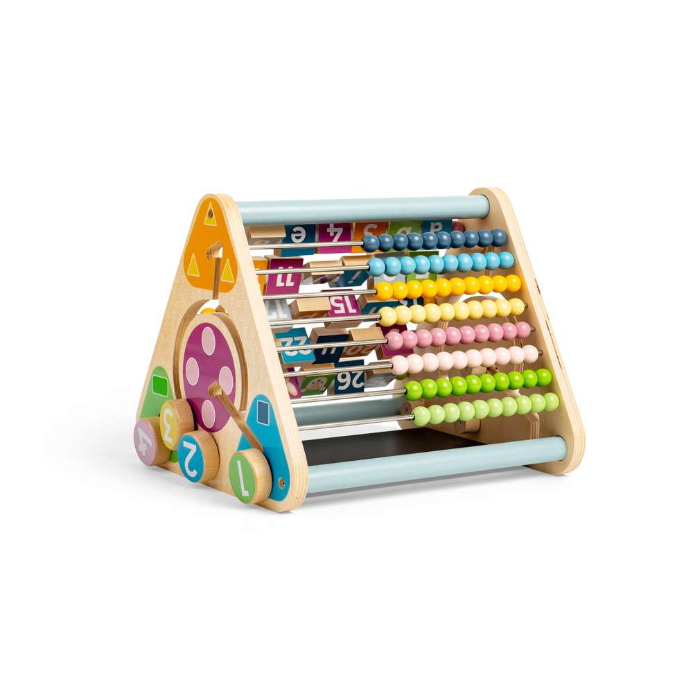 Bigjigs Toys Wooden Activity Centre with 5 Educational Sides and No Detachable Pieces 12 Months Plus