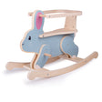 Bigjigs Toys Wooden Rabbit Rocking Horse Ride On Toy for Toddlers 18 Months Plus