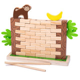 Bigjigs Toys Jungle Crash Wooden Maths and Counting Board Game for Kids 3 Years Plus