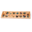 Bigjigs Toys Wooden Mancala Board Game with Marbles Traditional Strategy Game for Kids and Adults 2 Player Tabletop Game 3 Years Plus