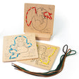 Bigjigs Toys Wooden Mythical Lacing Game Educational Counting Toy for Toddlers