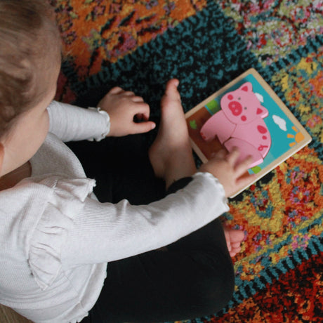 Chunky Lift Out Pig Puzzle